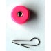 Груз ушастый для рыбалки, таблетка (эксцентрик) цвет Silvereyes Pink, 10шт в уп., вес 8г